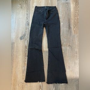 Black high wasted bell bottoms